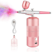 Airbrush Kit Machine, Rechargeable Handheld Airbrush, Professional Cordless Air Brush for Nail Art, Makeup, ()