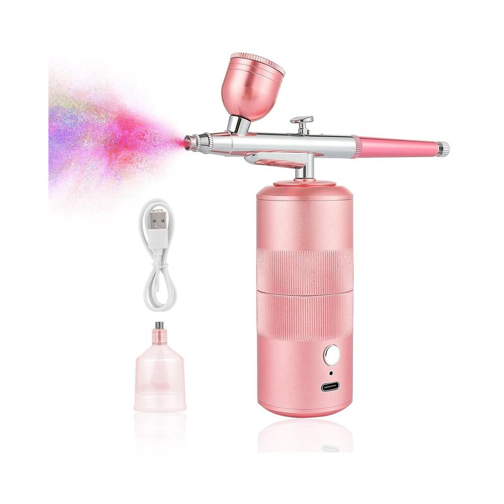 Airbrush Kit Machine, Rechargeable Handheld Airbrush, Professional Cordless Air Brush for Nail Art, Makeup, ()