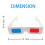 Γυαλιά Anaglyph Cardboard3D, γυαλιά 3D για προβολή μέσων συμβατών με κόκκινους και κυανούς 5