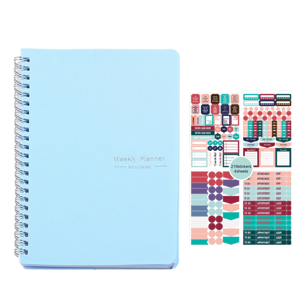 Weekly Planner Notebook, Daily Planner Notebook, A5 Spiral To Do List Notebook, Daily Planner Organizers, 52 Weekly Goals Planner, Daily Planner