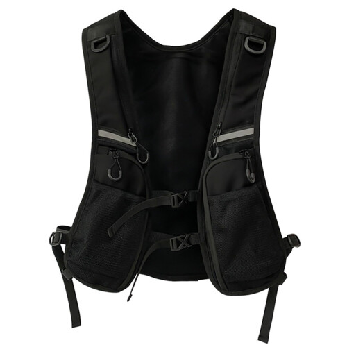 Running Vest Hydration Pack For Outdoor Trail Running, Reflective Front Pockets, Adjustable Fit