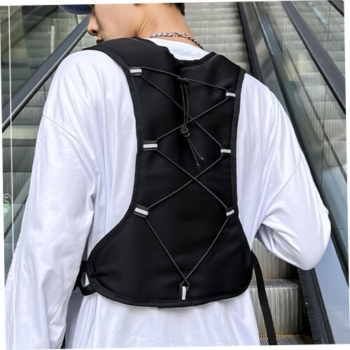 Running Vest Hydration Pack For Outdoor Trail Running, Reflective Front Pockets, Adjustable Fit 1