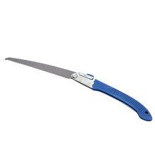 Klappsäge mit dreifach geschliffenen Zähnen, ergonomischem Griff und gebogener Klinge für Outdoor-Projekte, langlebigen Stahlzähnen für