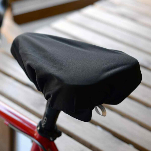 Bicycle Saddle Cover, Designer Laminated Polyester, UV Resistant and Easy-to-stretch Material for Quick Installation 1
