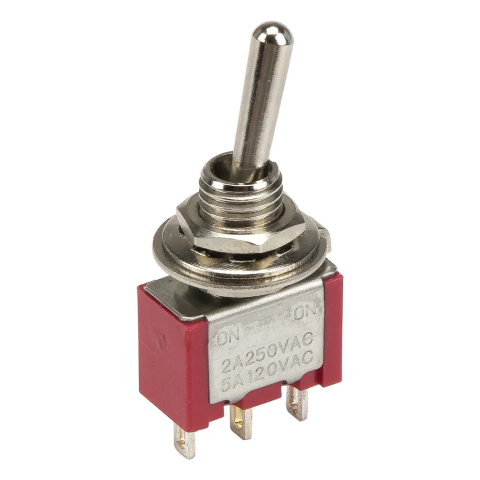 10Pcs Mts112 Spdt Toggle Switch 3 Pin Dual Position Easy Reset Compact 6Mm Diameter 9382693427274