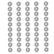 A2-70 Stainless Steel M2 Hex Nut Assortment - 50Pcs for Professionals