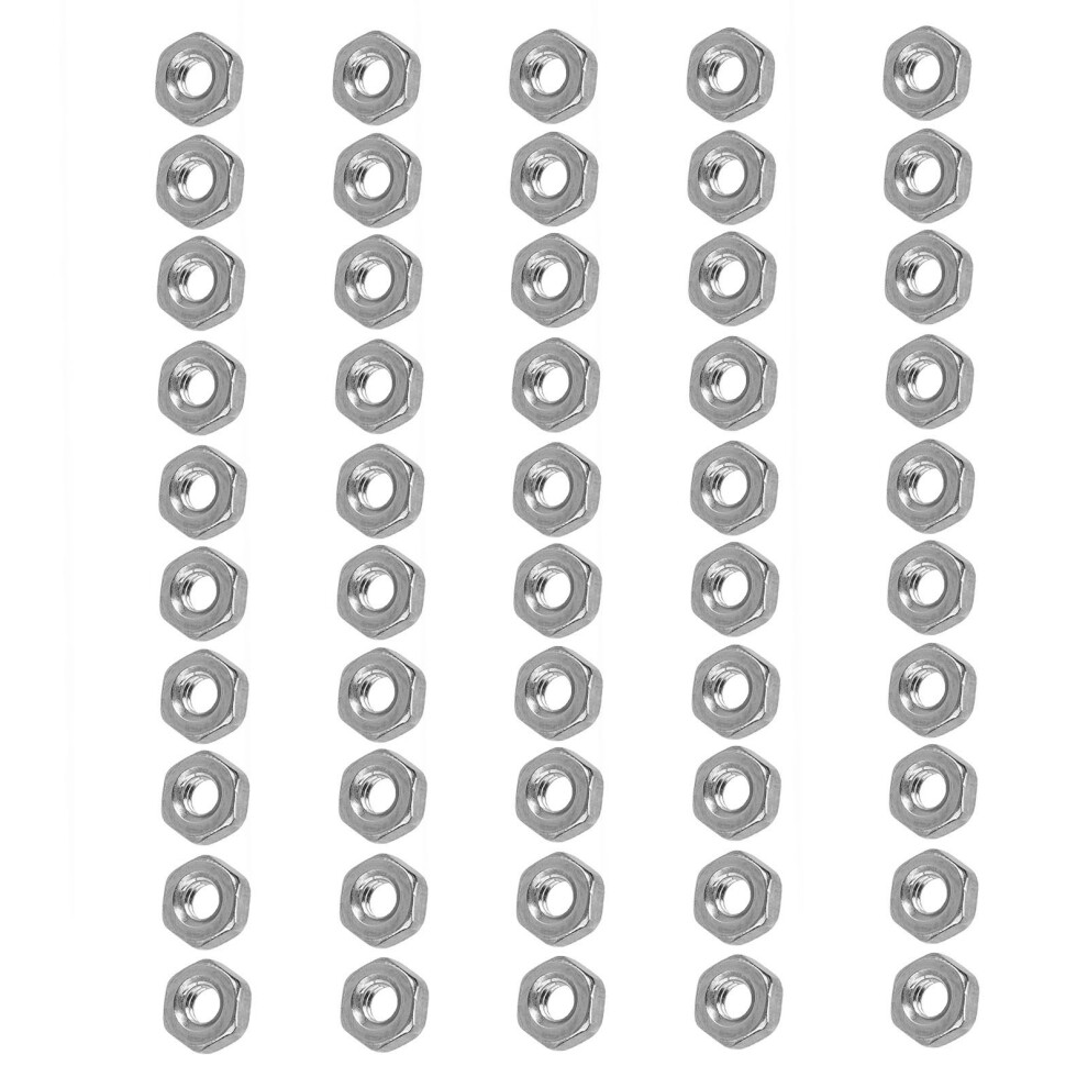 A2-70 Stainless Steel M2 Hex Nut Assortment - 50Pcs For Professionals 8341376485834