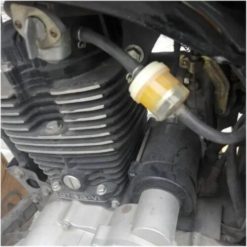 Universal Inline Motorcycle Fuel Filter and Oil Filter Set, Density Filtration, 10Pcs 1
