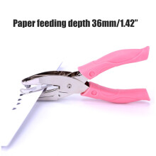 Single Hole Punch Metal DIY Puncher Pink 6mm Heart Star 15.87.62.6cm