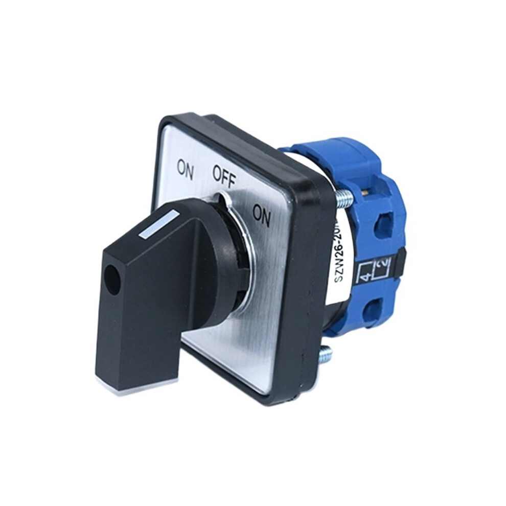 Rotary Cam Selector Switch 20A 660V 1 Pole On Off On Panel Mount Universal Changeover 64X64mm 9347817654028