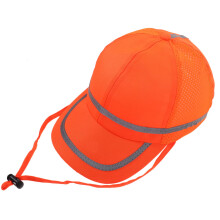 Reflective Safety Hat With Sun Shade, Cooling Features, Breathable Design, Reflective Strips, For Enhanced Protection