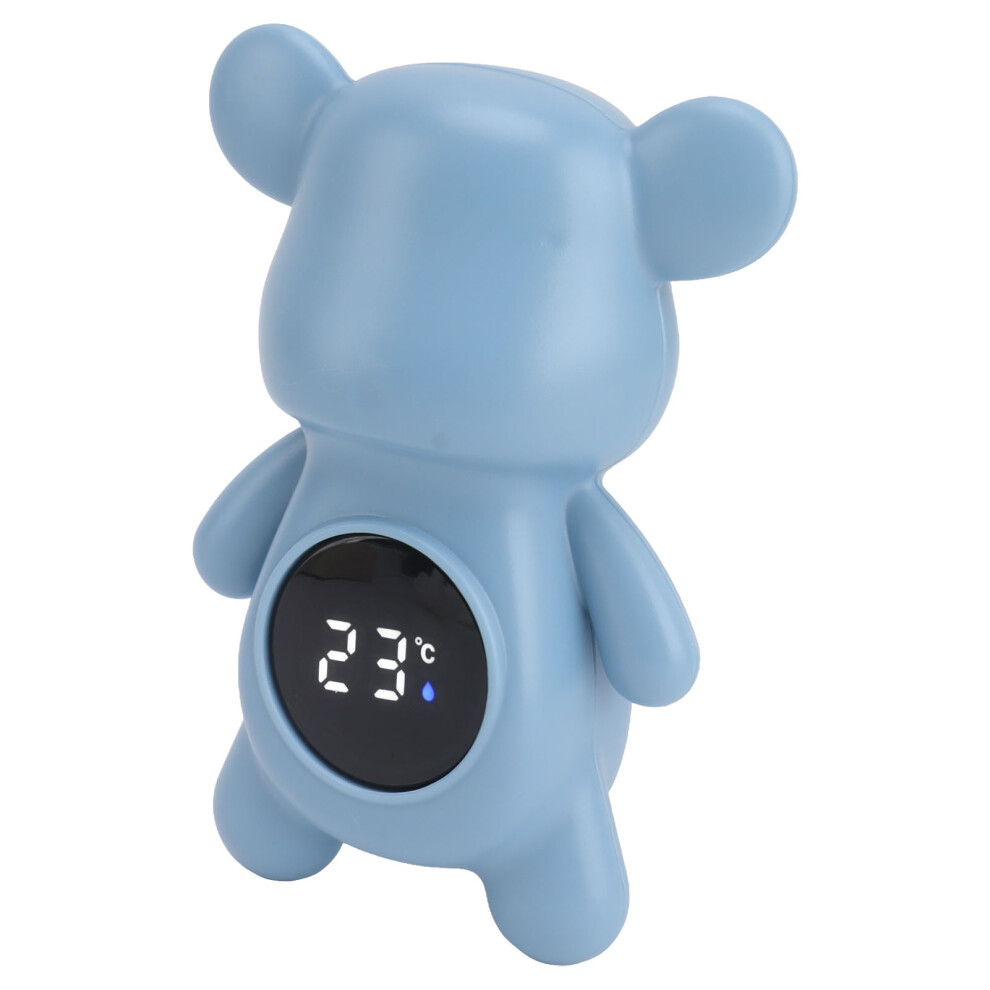 Baby Bath & Room Thermometer Digital Water & Room Temp Bear Shape Blue
