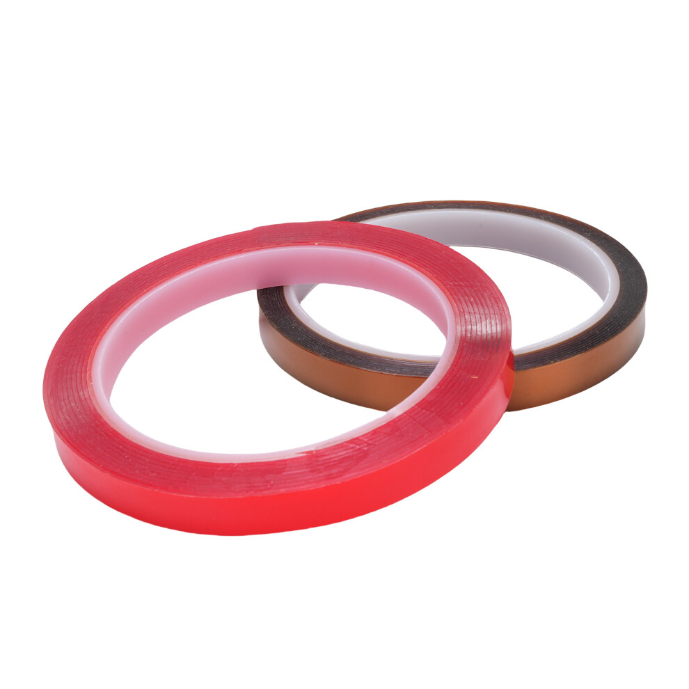 High Temp Polyimide Tape 10Mm Red & Brown Rolls For Electronics & Automotive 7611380720629