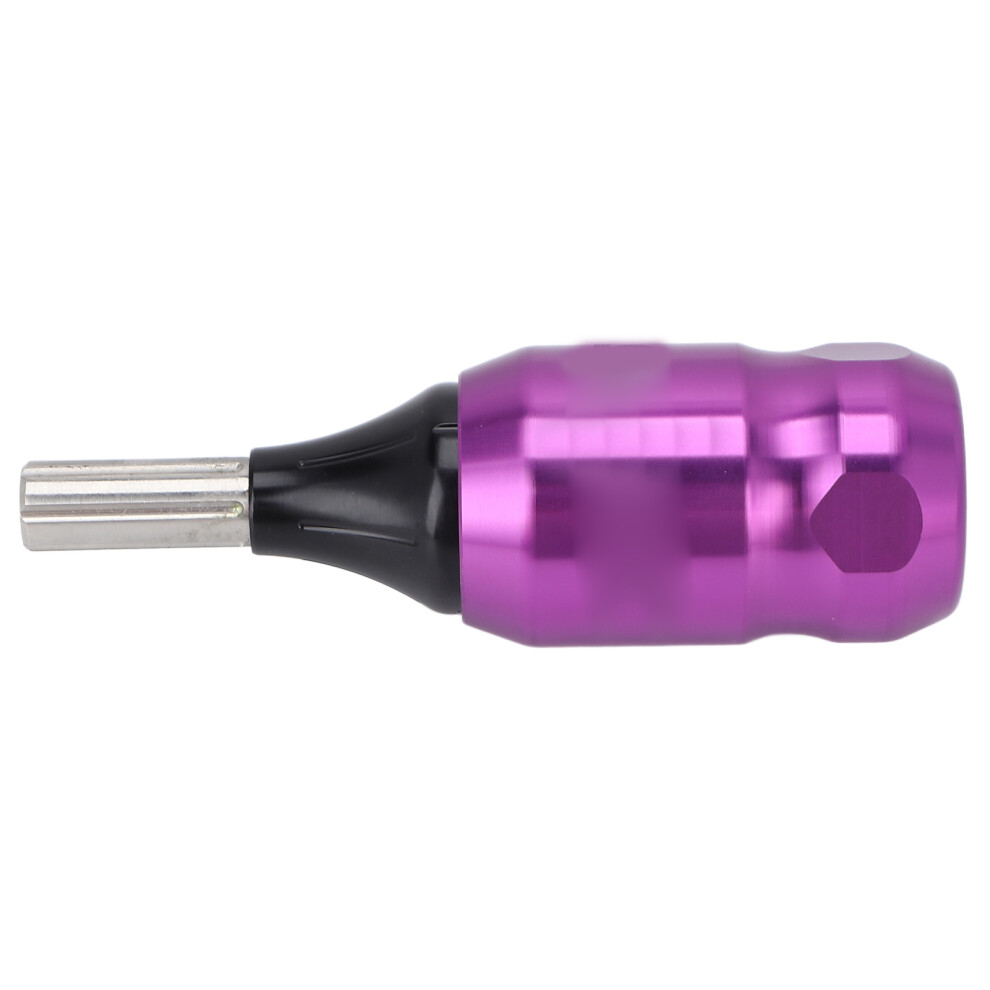 Purple Aluminum Alloy Adjustable Needle Cartridge Grip 95Mm For Tattoo Machine