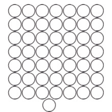Anneaux toriques creux, sans nickel, légers et décoratifs, pour la création de bijoux et d'objets artisanaux. Anneau torique multi-usages.