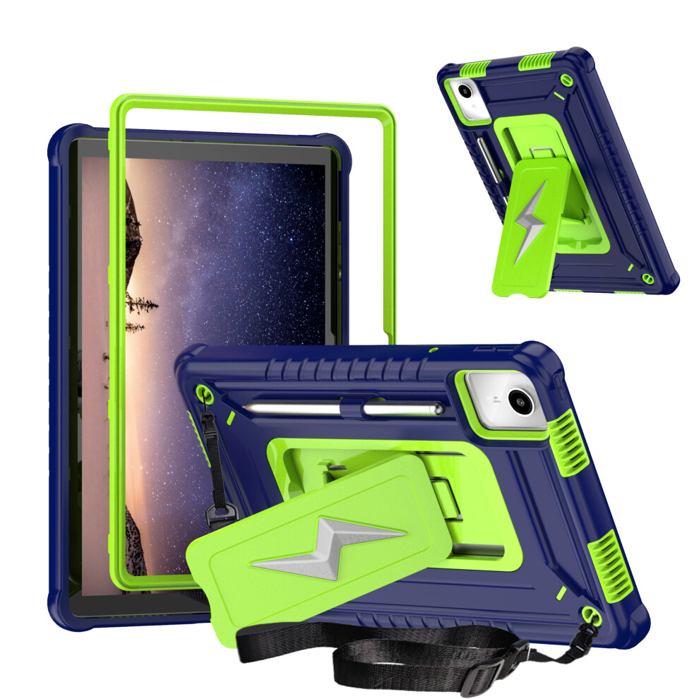 Shockproof Kids Case For Lenovo Tab M11 And Xiaoxin Pad 2024 With Stand, Strap, Pencil Holder 9382693428530