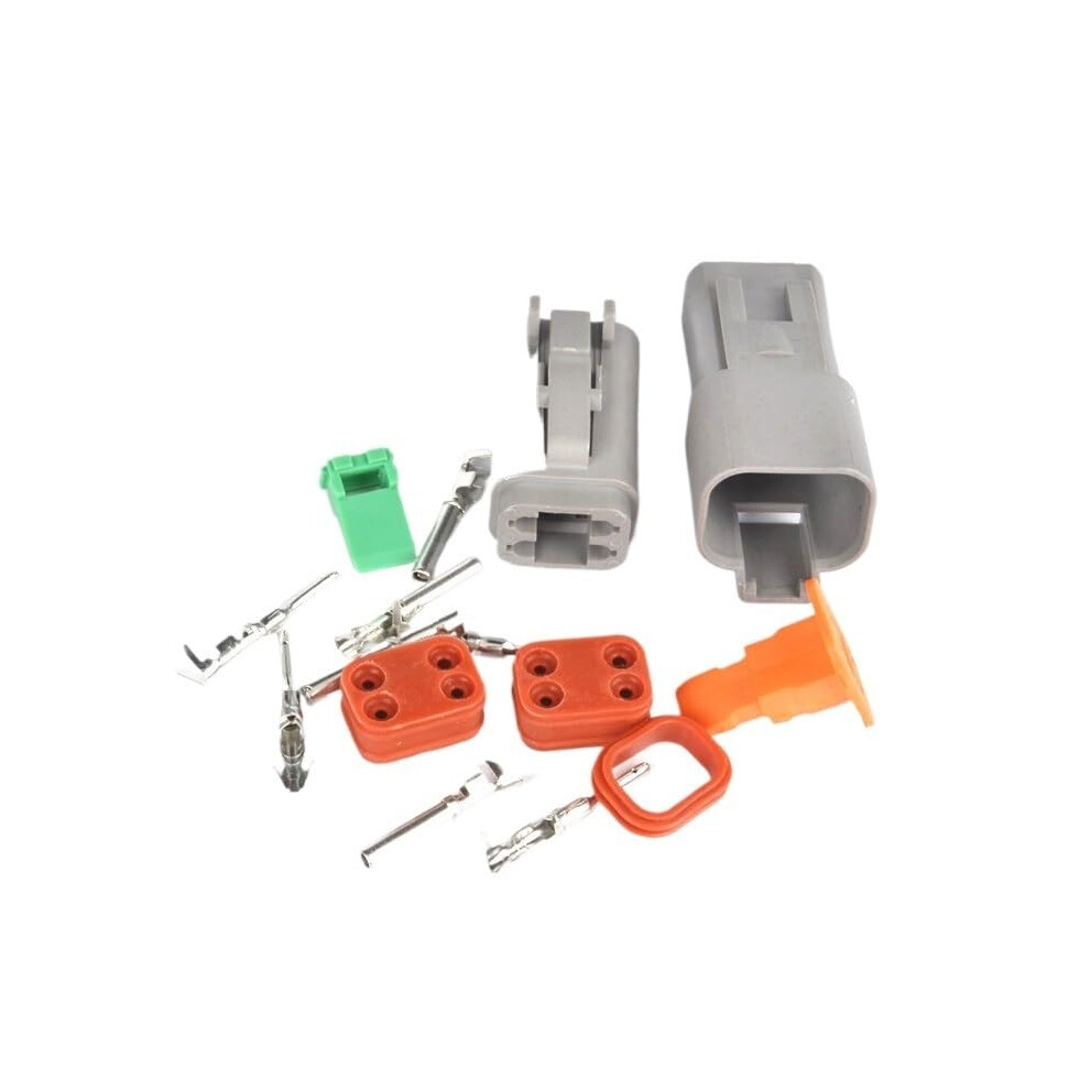 Waterproof Electrical Connector 4 Pin Male Female Automotive Wiring Plug Socket Set 9347817654776