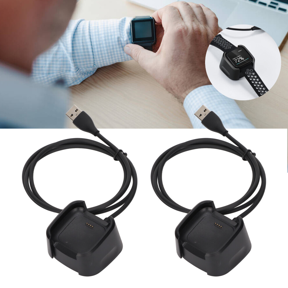 2-Pack Usb Charger Cable Dock For Versa 2 Smartwatch - Fast Charging 9331376489962