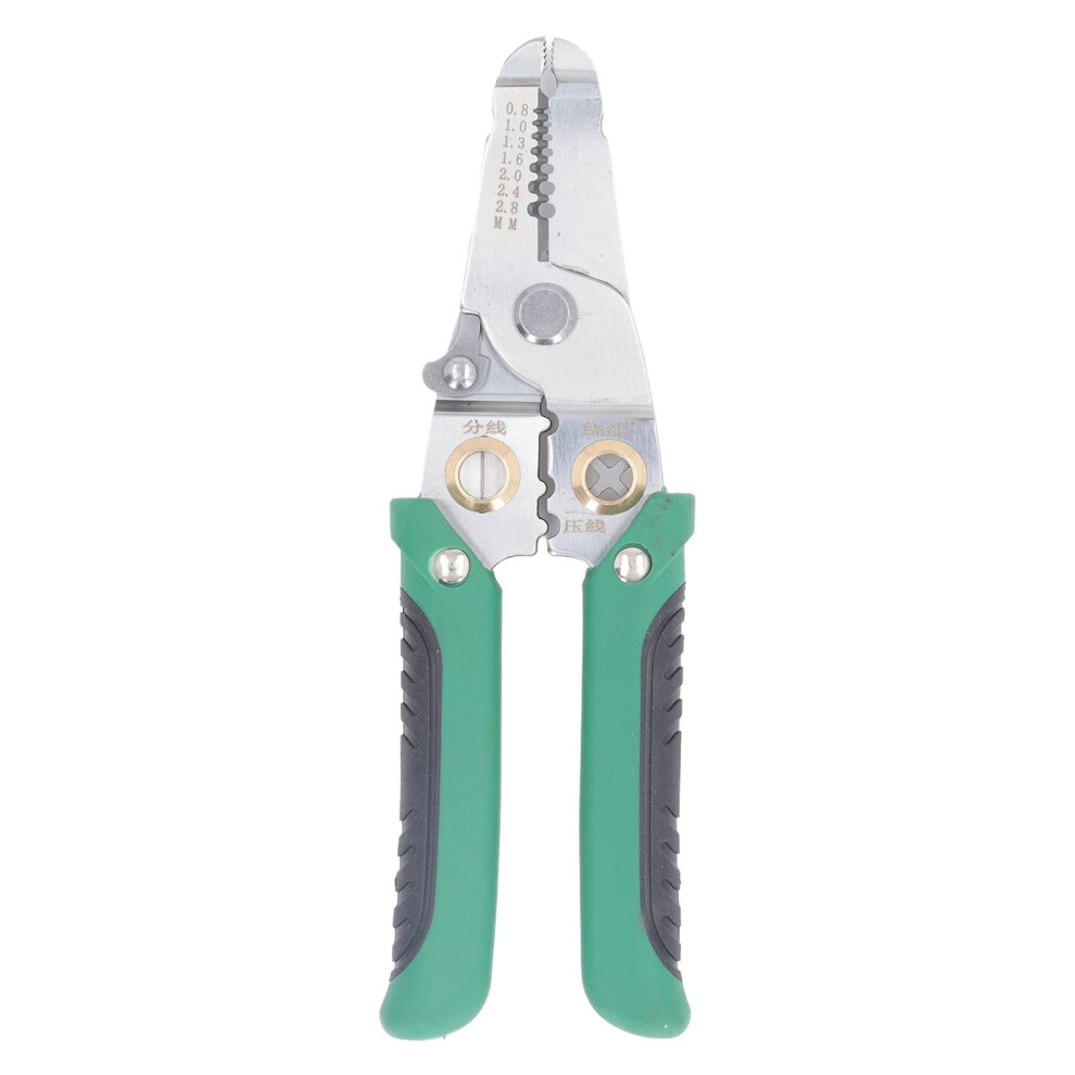 Wire Stripper Stainless Steel Multifunctional Springloaded Stripping Tool For Electricians And Enthusiasts 9382693429216