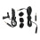 Microphone Lavalier Professionnel 360 Omnidirectionnel, Noir, 1,5 m 1