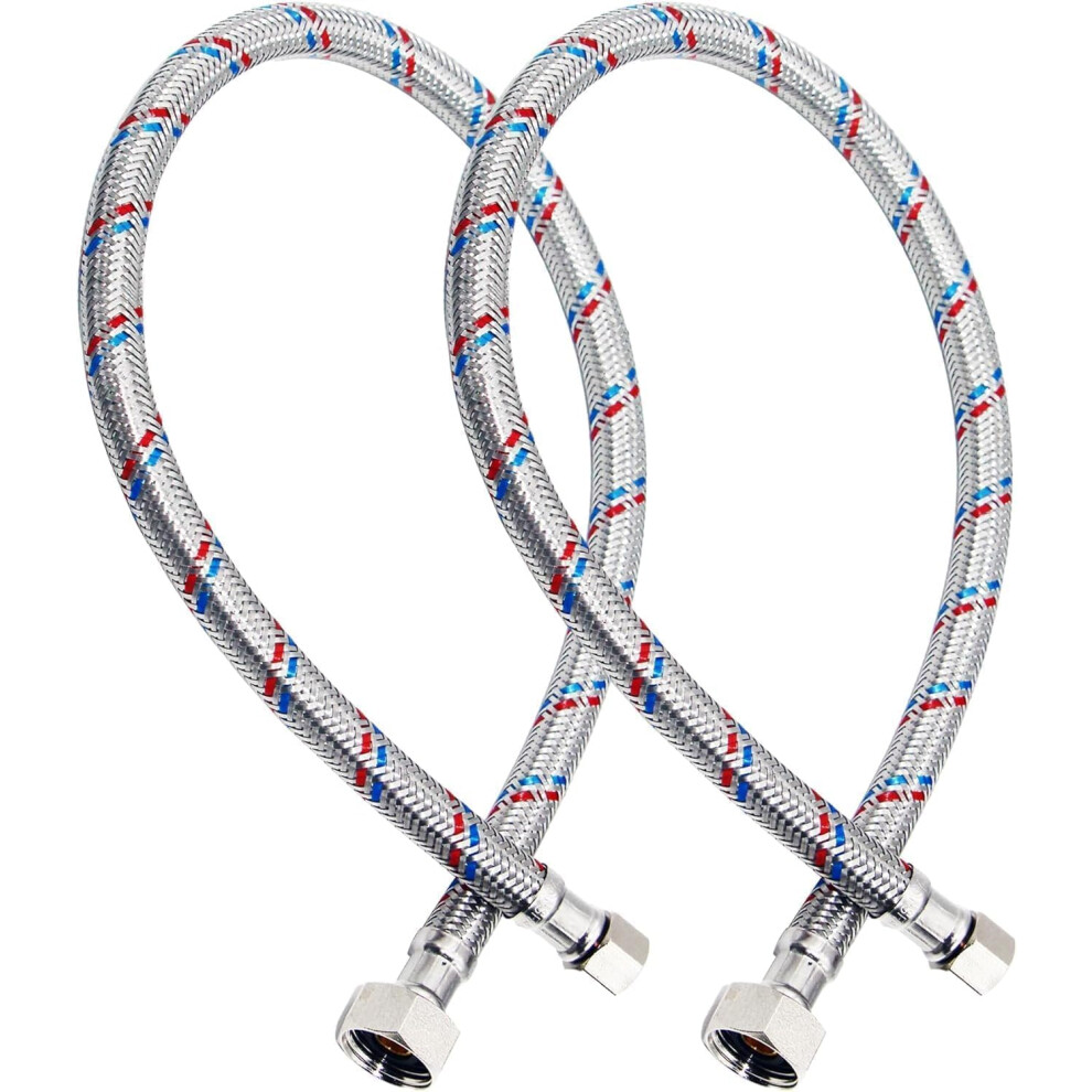 Water Supply Line For Sink Faucet, Universal Compatibility And Hassle-Free Installation Flexible Hose For Kitchen And Bathroom, Corrosion Resistant 9358999800875