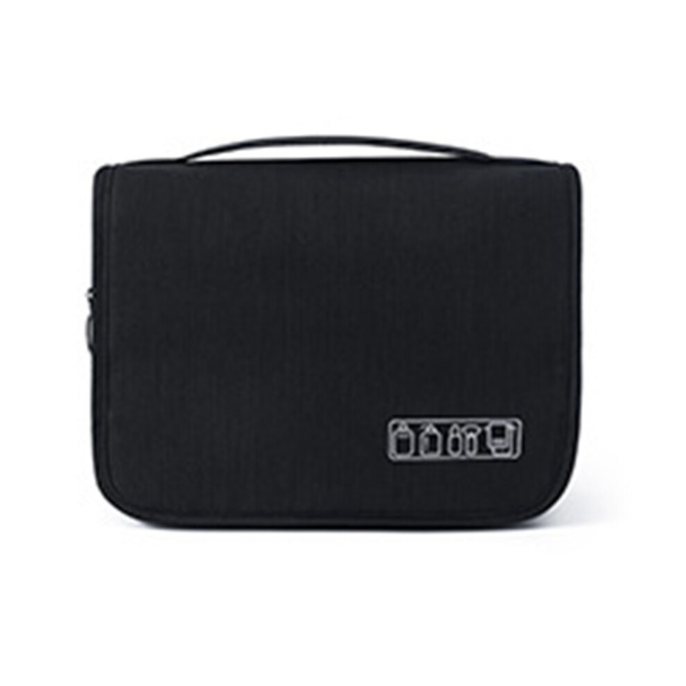 Travel Cosmetic Bag with Hanging Hook, Hanging Travel Toiletry Bag Waterproof Durable Material Multiple Compartments Foldable Wet and Dry Separation