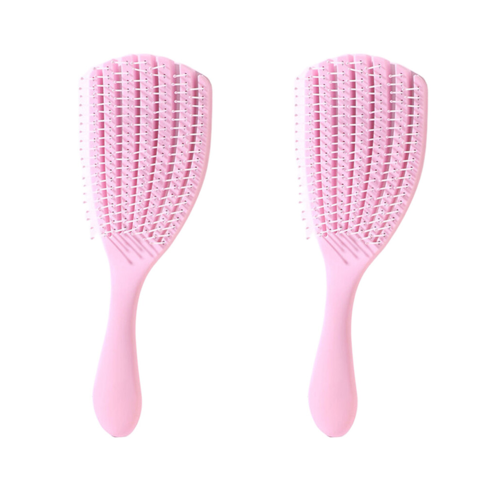 Hollow Out Hair Brush, Curly Hair Brush for Wet And Dry Hair Comb, Detangling Hair Brush with Scalp Massage Function, Lightweight Vented Brush for