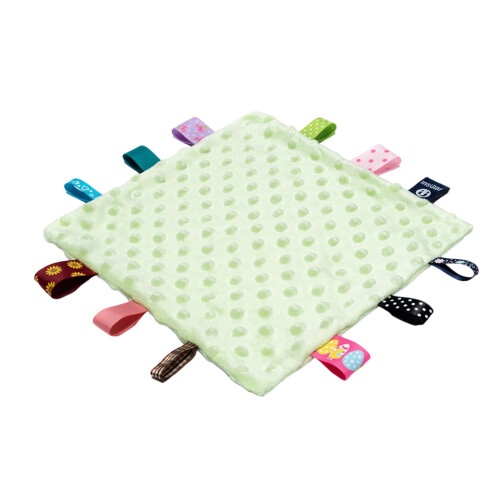 Κουβέρτα Tag Comfort Baby, Κουβέρτα Ασφαλείας για Μωρά, Πάπλωμα Μωρού με Πολύχρωμα Taggies,