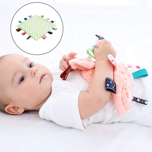 Κουβέρτα Tag Comfort Baby, Κουβέρτα Ασφαλείας για Μωρά, Πάπλωμα Μωρού με Πολύχρωμα Taggies, 1