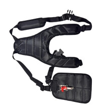 Brush Cutter Shoulder Strap Adjustable Double Harness for Gardening Trimmer with Comfort Padding