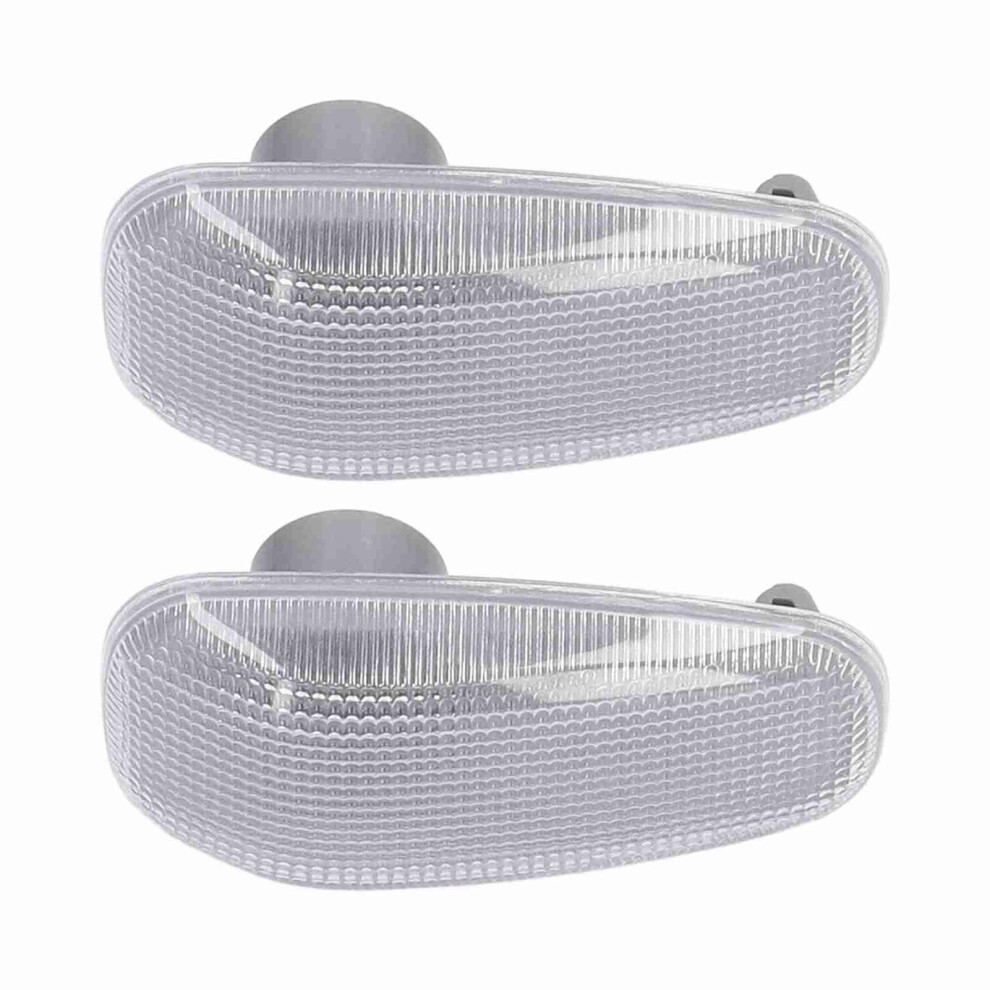 2Pcs Side Turn Signal Lens For Dodge Sprinter 2003-2006 White/Light 7891376493458