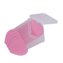 200 pezzi di salviette per unghie senza lanugine a forma di cuore, rosa, 6x6x8cm
