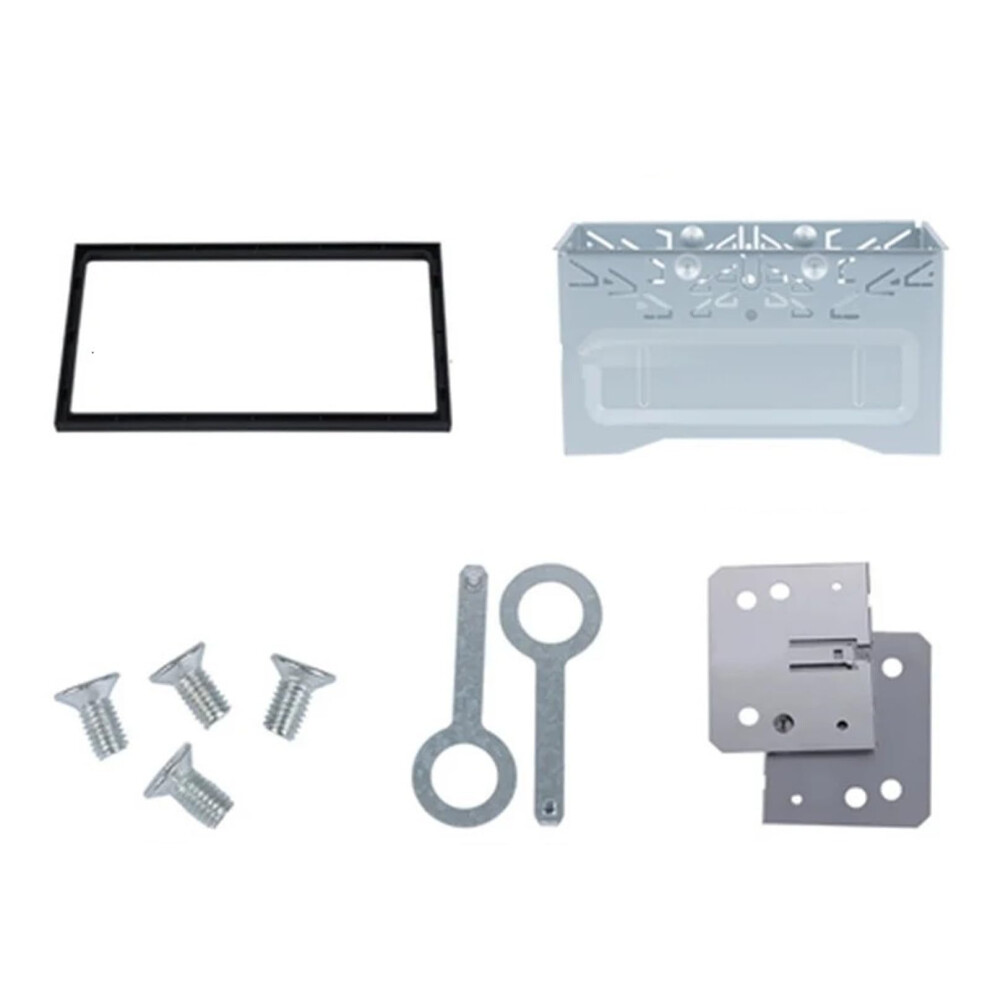 Radio Panel Fascia Universal 2Din Car Stereo Cage Panel Frame Dash Mount Kit 9382693430564