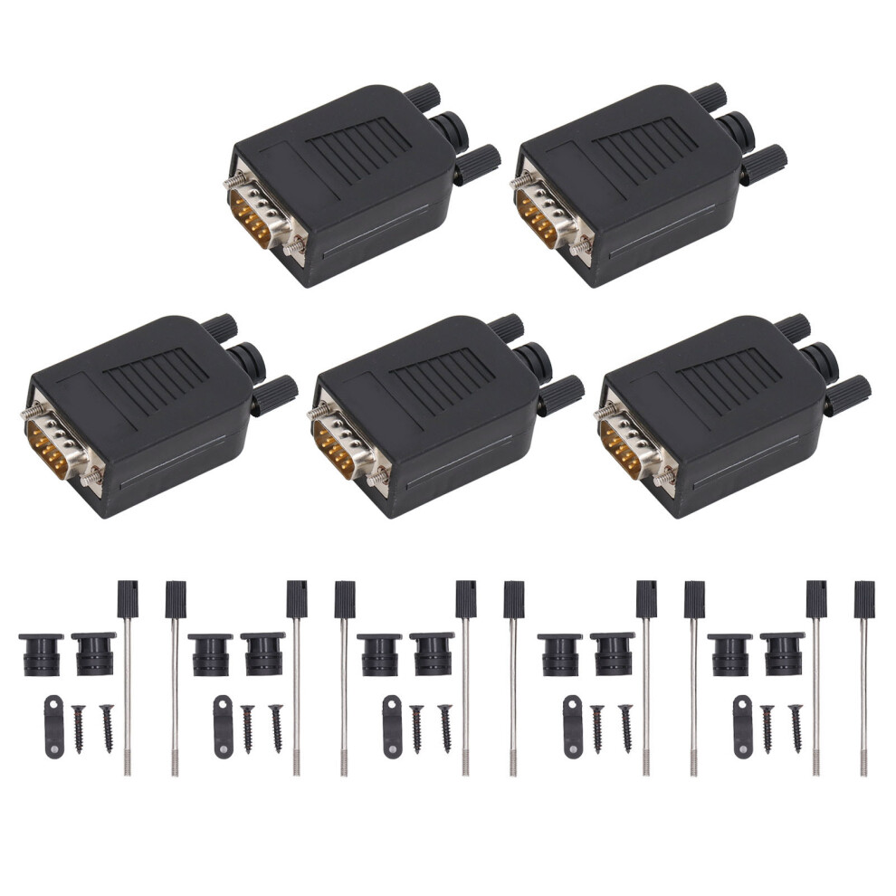 5 Sätze DB9 RS232-Steckeradapter Serieller