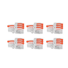15 piezas DF-13 bloque terminal transparente 0,2-4 mm²