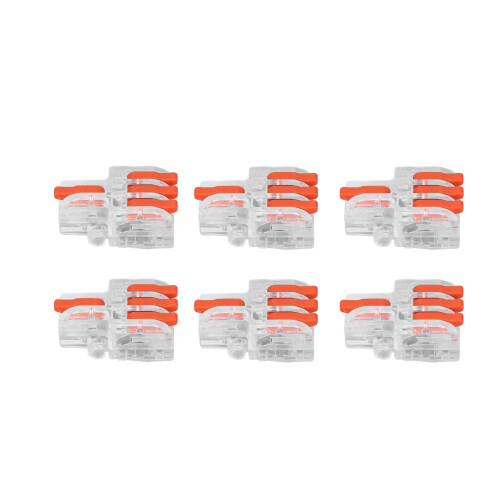 15 piezas DF-13 bloque terminal transparente 0,2-4 mm²