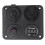DC 12V-24V Car Boat Socket Dual USB Charger Voltme 8