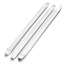 Tire Changing Tools Heavy Duty Chrome Motorcycle Tire Levers Set with Curved and Straight Design