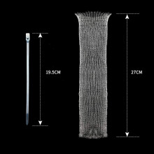 12er-Pack Edelstahl-Fadenfilter mit Bändern für Waschmaschinen- und Spülenschläuche – Sicherheit