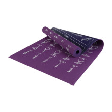 NonSlip Yoga Mat for Body Stretching, PVC Fitness Exercise Mat for Home Workouts, Standard Size, Purple