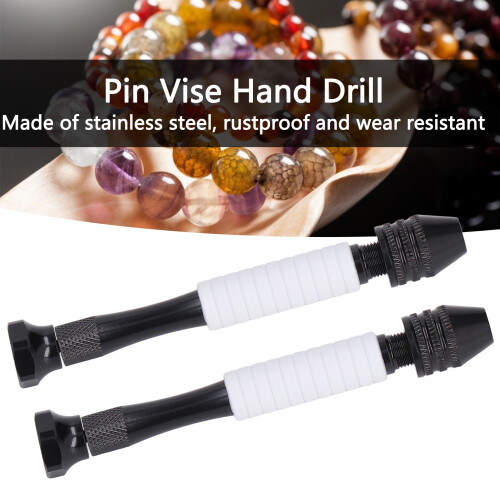 2Pcs Hand Twist Drill Set 0.3-3.2mm Adjustable Pin Vise 2
