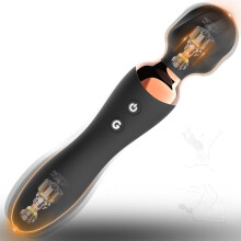 Dual-Ended Wand Vibrator Sex Toys for Woman, Dildo Vibrator   12 , 12 Frequency Magic Wand Vibabrator with G Spot