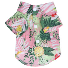 Lichtgewicht Hawaïaans kostuum voor honden, zomerkleding, coole T-shirts met tropische touch, ademend huisdiershirt, stijlvolle strandoutfit met