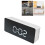 Multifunktionale LED-USB-Uhr mit Wecker, Schlummerfunktion, Celsius/Fahrenheit-Anzeige 10