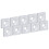 Silver Aluminum Alloy Profile End Caps for CNC 3D Printer - 10Pcs 1