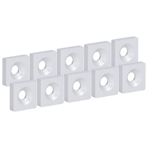 Silver Aluminum Alloy Profile End Caps for CNC 3D Printer - 10Pcs