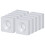 Silver Aluminum Alloy Profile End Caps for CNC 3D Printer - 10Pcs 14