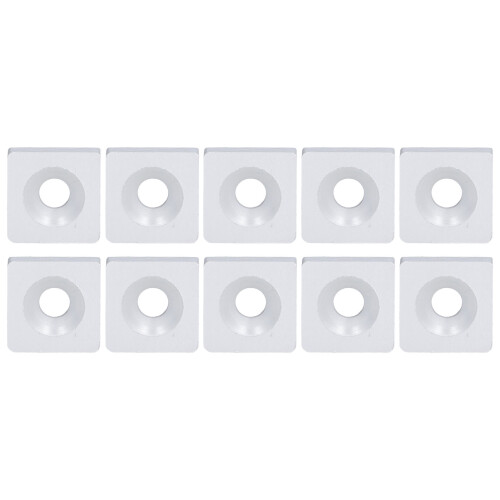 Silver Aluminum Alloy Profile End Caps for CNC 3D Printer - 10Pcs 1