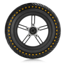 Electric Scooter Wheels Shock Absorption Wear Resistant Rubber Honeycomb Design Anti Puncture Solid Tire Explosion Proof No Inflation Required Easy In