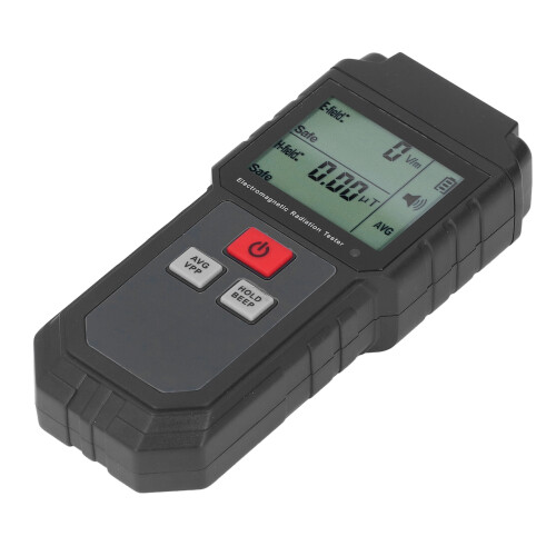 EMF Detector with Digital LCD Screen, Handheld Radiation Tester for Accurate Measurement, Electromagnetic Radiation Tester with Data Lock Function, 1